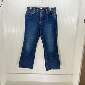 VTG Tommy Hilfiger Jill Jeans Y2K 2002 Mid Rise Bootcut Denim Size 13/33